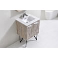 thumbnail image 4 of Kubebath Bosco 24" Modern Bathroom Vanity w/ Quartz Countertop and Matching Mirror, 4 of 6