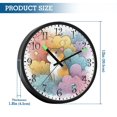 thumbnail image 3 of Voice Activated Clock with Glow Light 12 Inch Large Silent Wall Clock Battery Operated for Home Decor Cat and Colorful Clouds, 3 of 8