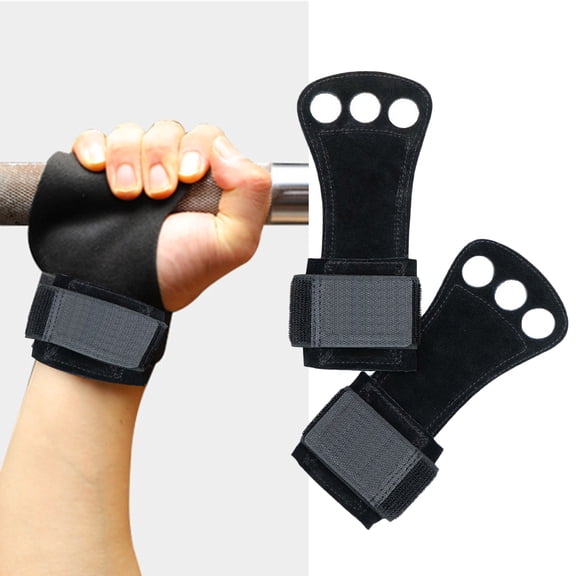 Tnobhg 1 Pair Gymnastics Hand Grips with Fastener Tape Palm Protection Powerlifting Hand Straps Wrist Support Sports Accessories