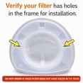 thumbnail image 6 of Masterpart Generic Filter Compatible with Black & Decker VF110 filter. Compatible With Models CHV1410L CHV9610 CHV1210 CHV1510 CHV1410 CHV1410B BDH2000L, 90558113-01, 6 of 8