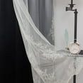 thumbnail image 4 of GYROHOME Double Layered Curtains with Embroidered White Sheer Tulle Room Darkening Grommet Top 2Panels,52x72inch,Black, 4 of 5
