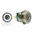 thumbnail image 1 of AutoLoc Power Accessories AUTSW39W 16mm Latching Billet Button with LED White Ring, 1 of 1