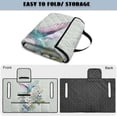 thumbnail image 5 of COEQINE Golf Cart Seat Towel Quilted Protective Cover with Carrying Handle, Universal Fit 51.2x30.3 Inch, 4 Front Pockets, Fits for Most 2 Seats Club Car, Hummingbird Berry Floral, 5 of 8