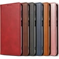 thumbnail image 2 of Magnetic Closure Flip Wallet Leather Phone Case Shockproof Durable Card Holder Deluxe PU Cover for Samsung Galaxy A04E A54 A34 A04S A13 A23 A33 A53 A73 Khaki, 2 of 8