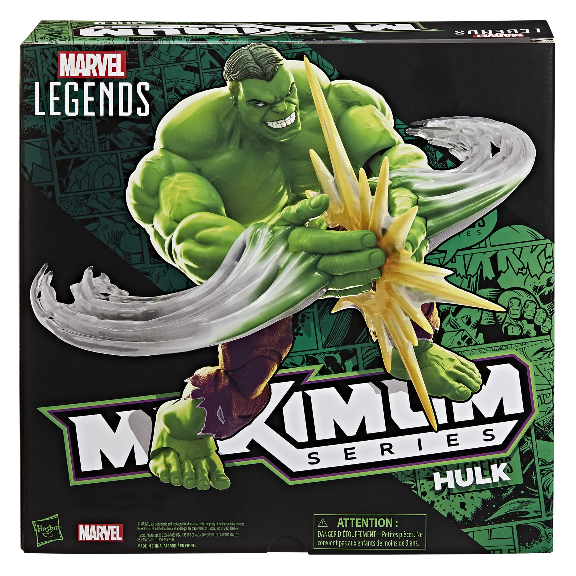 Marvel Legends Maximum Series Hulk, 6" Scale Hulk Comics Collectible Action Figure