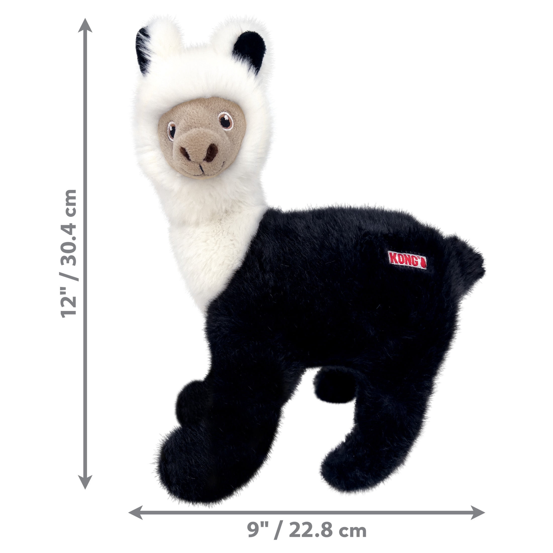 KONG® Toughz Durable Plush Dog Toy, Llama, Medium