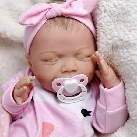 JIZHI Reborn Baby Dolls 20 inch Realistic Newborn Baby Dolls Full Body Vinyl Real Life Baby Dolls with Gift Set for Kids Age 3+