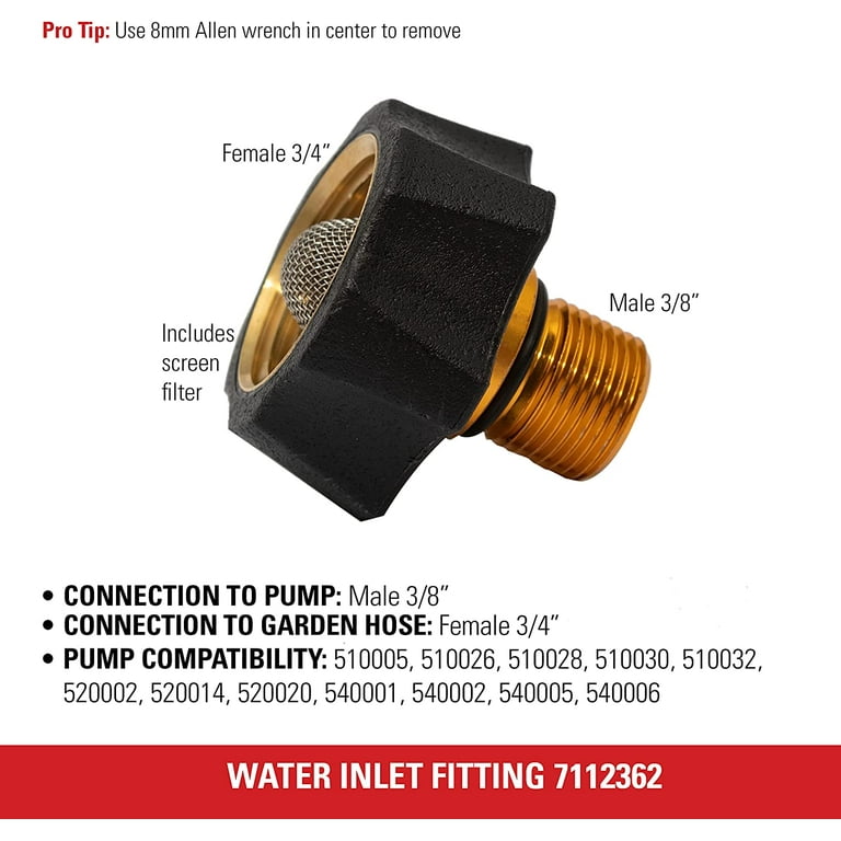 Simpson Genuine OEM Water Inlet Kit - 7112362 - Walmart.com