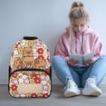 thumbnail image 2 of Aplkyhs Capybara Flower School Backpack for Age 6-18 Large Capacity Ergonomic Padded Adjustable Straps School Bag for Boys Girls K-12 Students Back to School Gift Daily Use, 2 of 7