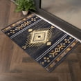 thumbnail image 4 of 4001 Black 2 ft. 7 in. x 7 ft. 3 in. Southwest Area Rug, 4 of 5