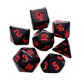 thumbnail image 1 of 7 Unids/set Dados Digitales Múltiples Caras D4 D6 D8 D10 D12 D20 para TRPG () Rojo, 1 of 2