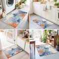 thumbnail image 4 of Entryway Rug 2'x3', Blue Ocean Octopus Kitchen Runner Rugs Non-Slip Carpet Mats, Coastal Nautical Coral Starfish Leaves Bedside Rugs Runners Washable Floor Carpet for Bathroom Laundry Room, 4 of 8