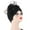 Black, variant on Bunenne Turbans for Women Chemo Headwear for Women Hair Wrap for Sleep Mesh Ruffle Hat Cap Floral Muslim Women Wrap Baseball Caps Head Scarf Hair Coverings for Women Wine One Size