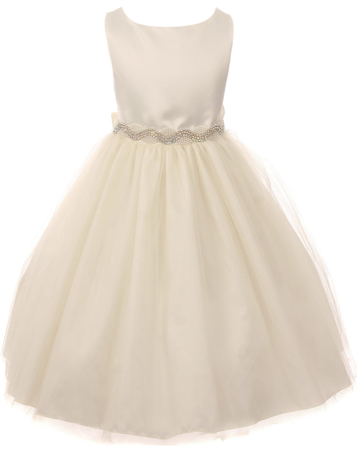 walmart ivory flower girl dresses