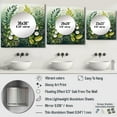 thumbnail image 4 of Designart "Green And White Ferns Plant delicate Whispers" Floral Green Large Square Mirror - Square Bedroom Mirror Printed Wall Decor - Modern Square Printed Wall Mirror Art, 4 of 5