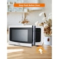 thumbnail image 5 of COMMERCIAL CHEF Microondas de 1.6 pies cúbicos con 10 niveles de potencia, microondas pequeño con botón de bloqueo de seguridad para niños, microondas de 1100 vatios con paneles de control digital, mi, 5 of 5