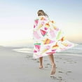 thumbnail image 5 of Meitianfacai Microfiber Beach Towel, 55x27'' Oversized Fashion Printing Pattern Pool Towel, Soft Cozy Lightweight Absorbent Quick-drying Sandproof Beach Towel Summer Vacation Pool Camping Yoga Towels, 5 of 5