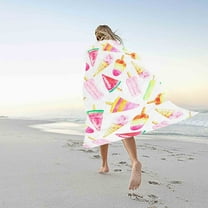 Goattoy Lightweight and Reversible Beach Towel,Quick Dry,Sand-Resistant Durable Towel,Walmart Saving Clearance!Perfect for Beach, Pool, and Picnic