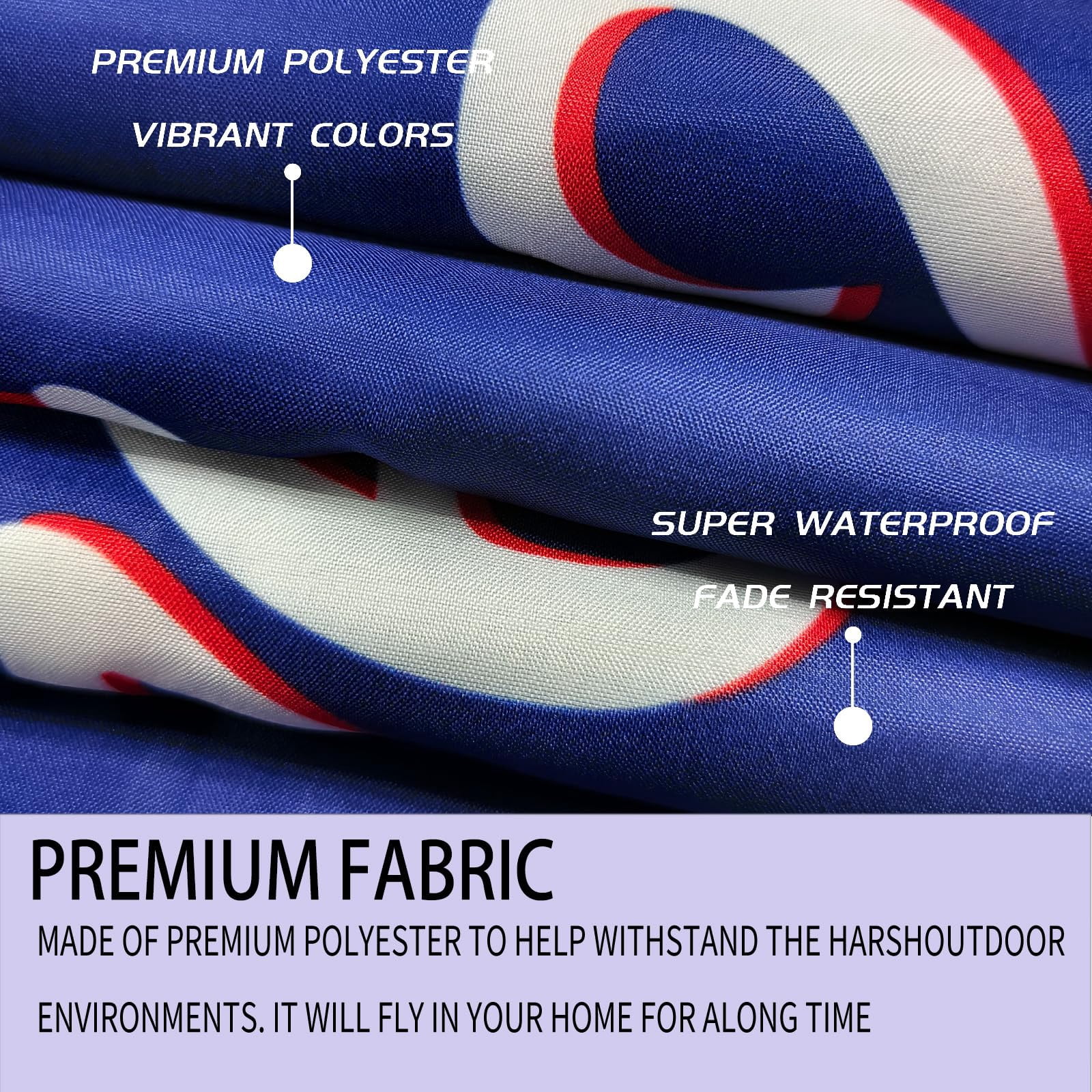 250 Anniversary USA Flag Double Sided 3 Ply 250th Year American Anniversary Flags 3x5 Ft Outdoor Heavy Duty 1776-2026 Merchandise Banner with Durable Canvas Header Brass Grommets