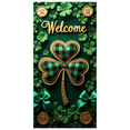 thumbnail image 3 of LUUFILx Welcome Clover Banner Door Decoration Backdrop for St Patrick's Day Party Supplies Photography Props Event Decorations Celebration Background, 3 of 8
