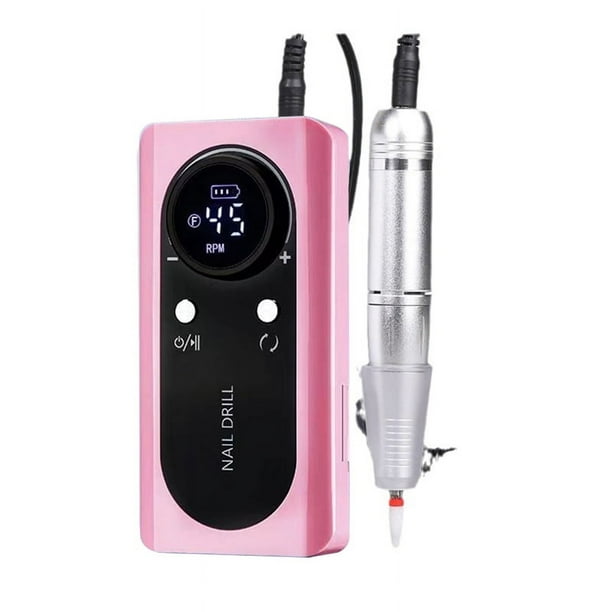 Máquina Pulidora de Uñas de Bajo Ruido, Máquina Profesional para Quitar Esmalte de Uñas, Herramienta para Salón de Manicura, Color Rosa