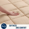 thumbnail image 4 of decorUhome Quilted Fitted Full Mattress Pad, Elastic Mattress Topper, Cooling Soft Mattress Cover Stretches up to 21” Deep, Machine Washable Mattress Protector (54x75 inch, Beige), 4 of 10