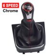 thumbnail image 1 of For VW Volkswagen Golf 5/6 MK5/6 Scirocco(2009) Octavia Manual Gear Shift Knob Shifter Pen 5 6 Speed Handball Car Styling Chrome-6Speed-Boot, 1 of 5
