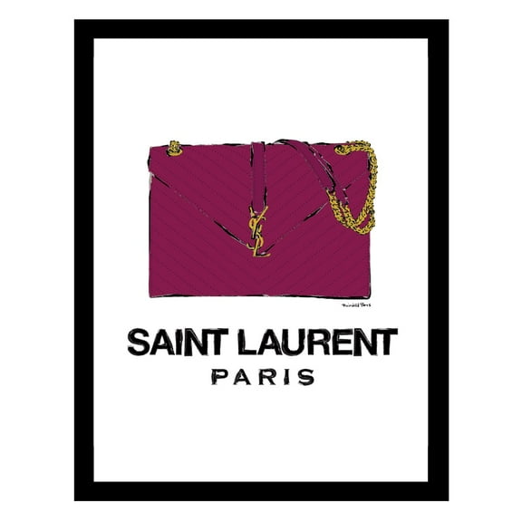 High Fashion Designer Handbag Framed Print