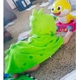 thumbnail image 2 of Clackibukvyz Kids Hooded Bath Towel, Green Dinosaur Beach Towel for Kids 0-4 years, 2 of 7
