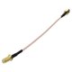 thumbnail image 4 of 2X SMA Macho A SMA Tuerca Hembra Bulkhead Crimp RG316 Coaxial Cable Puente Pigtail 15cm, 4 of 4