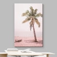 thumbnail image 3 of wall26 Canvas Print Wall Art Pastel Retro 80s Palm Tree Beach Shore Nature Wilderness Photography Realism Decorative Landscape Relax/Calm Zen Multicolor for Living Room, Bedroom, Office - 12"x18, 3 of 5