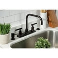 thumbnail image 3 of Kingston Brass FB2145CKL Kaiser Double-Handle 8" Centerset Kitchen Faucet, Oil Rubbed Bronze, 3 of 7