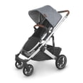 thumbnail image 1 of UPPAbaby Cruz V2 Stroller/Full-Featured Stroller with Travel System Capabilities/Toddler Seat, Bumper Bar, Bug Shield, Rain Shield Included/Gregory (Blue Mélange/Silver Frame/Saddle Leather), 1 of 5