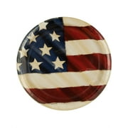 Rustic Flag Patriotic Party Plates, 24 Count