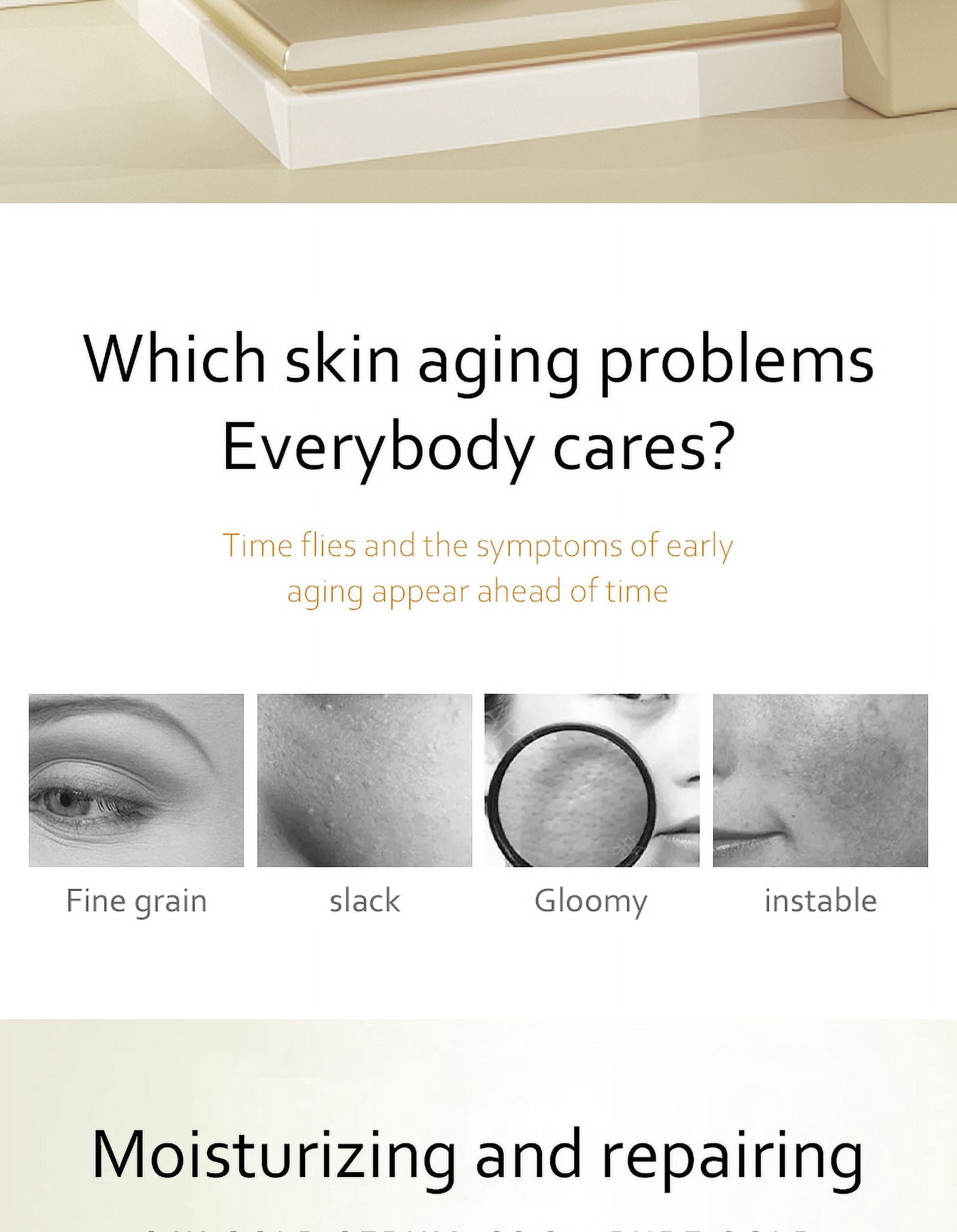 Organic 24k gold serum and Hyaluronic , ANTI-AGING
