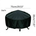 thumbnail image 1 of Couvercle de Feu Rond de Patio Imperméable à l'Eau UV Protector Grill BBQ Couverture Cour Extérieure, 1 of 1