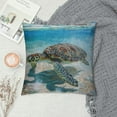 thumbnail image 2 of GOSMITH Throw Pillow Case Sea Turtles Square Cushion Cover Standard Pillowcase for Men Women Kids Home Decorative Sofa Armchair Bedroom Livingroom, 2 of 5