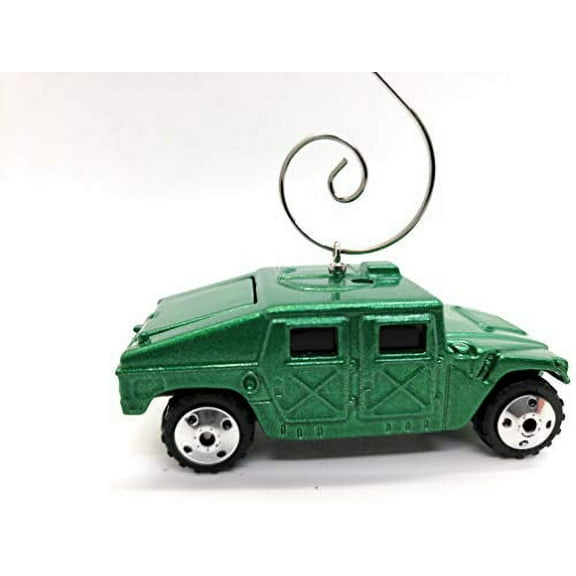 Humvee Military 50th Anniv Car Custom Christmas Ornament 1:64 Diecast Green