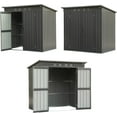thumbnail image 6 of Aidenkid Outdoor Storage Shed 8.2' x 6.2', Metal Steel Utility Tool Shed Storage House with Double Lockable Doors & Air Vent for Backyard Garden Patio Lawn, 6 of 15