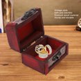 thumbnail image 4 of 4 Pcs Wooden Vintage Storage Box Chest Treasure Box, Decorative Small Keepsake Box Jewelry Trinket Chest, Antique Style Storage Organizer Container for Keepsakes Treasures Jewelry, 4 of 9