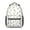 Daisy White Pattern, variant on Sunflower and Checkerboard White Backpack for School, Cute School Bag with Adjustable Shoulder Straps and Padded Back, 15.3"x11"x6.7"