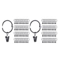 thumbnail image 1 of 84 Pack Openable Curtain Rings with Clips, 1 Inch Interior Diameter, Heavy Duty Rustproof Decorative Vintage Drapery, 1 of 5