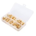 thumbnail image 4 of Dioche Brass Ring Cable Connector,150pcs Ring Terminal Wire Cable Connector Kit Electric Brass Crimp Set With Storage Box Gold,Crimp Ring Terminal, 4 of 8