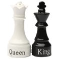 thumbnail image 1 of Queen and King Chess Magnetic Ceremic Salt and Pepper Shakers, 1 of 1