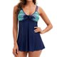 thumbnail image 1 of Gibobby Trajes de Baño Mujer Mujeres Slim Printed Vintage Sport Bras Beach Beachwear Set Push Up Traje de baño Traje de baño(Azul,CH), 1 of 5