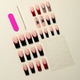 thumbnail image 3 of Funky Halloween Carnival Long Length Detachable Wearable Press on Nails Ballet Artifical False Nail Pumpkin Nails Halloween Fake Nails A1-01-04, 3 of 8