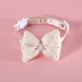 thumbnail image 2 of Chat Cou Cercle Animaux de Compagnie Collier Réglable Chien Arc Cou Cercle Élégant Exquis Coeur Pendentif Chat Cou Sangle Animal Accessoire Collier avec Décoration de l'Arc, 2 of 8