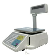 EQCOTWEA Digital Price Computing Scale Four-window Pole Double-Sided LCD Display 30kg/66lbs