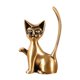 thumbnail image 1 of Estatua de gato jinwen soporte para anillos decoración de escritorio Aleación de zinc, 1 of 8