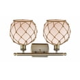 thumbnail image 2 of Innovations Lighting - Farmhouse Rope - 2 Light Bath Vanity In Industrial, 2 of 2